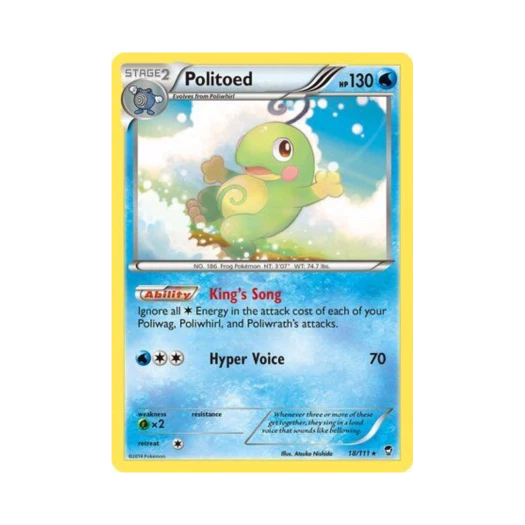 Pokemon TCG Politoed R Furious Fists (English Ver.)