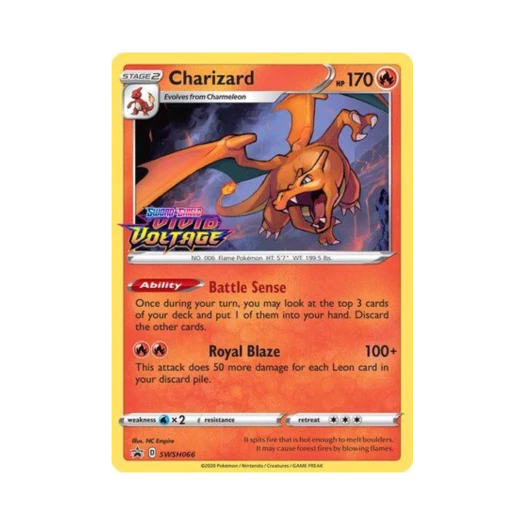 Pokemon TCG Charizard P Sword & Shield Promos (English Ver.)