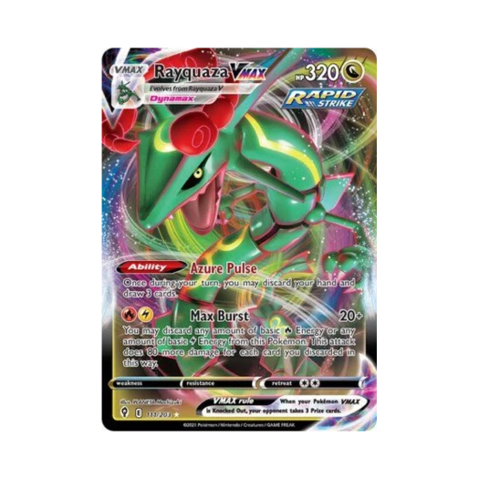 포켓몬 TCG 레쿠쟈 VMAX HRV 이볼빙 스카이즈 (영문판)
