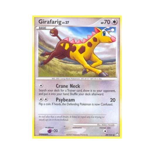Pokemon TCG Girafarig U Mysterious Treasures (English Ver.)