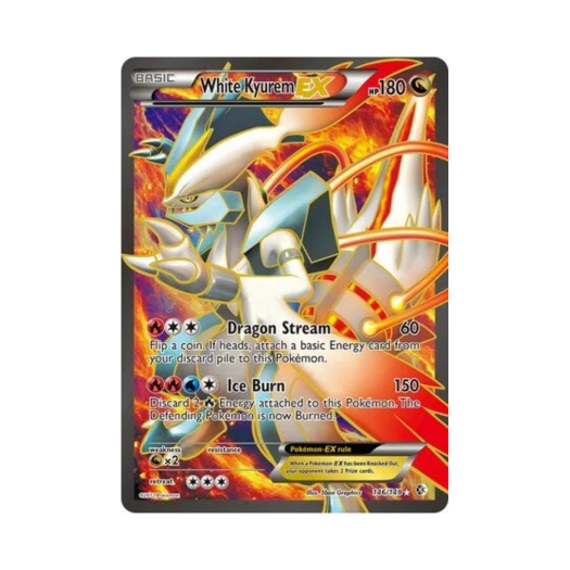 포켓몬 TCG 화이트 큐레무 ex RU 바운더리스 크로스드 (영문판)