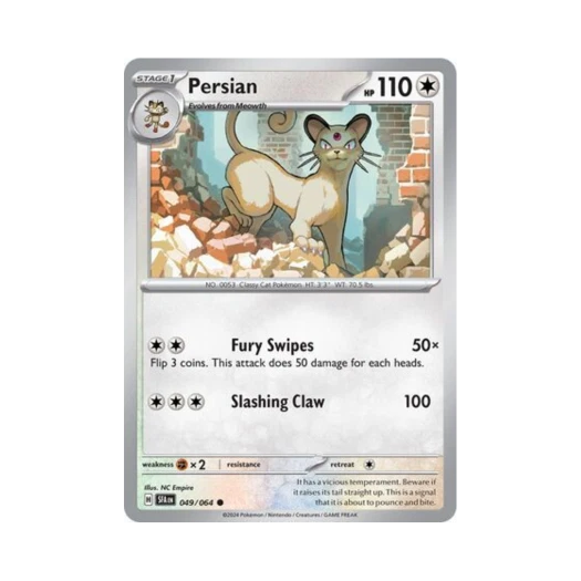 포켓몬 TCG 페르시온 C 슈라우디드 페이블 (영문판) 카드 이미지