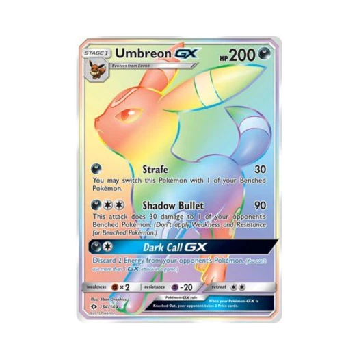 포켓몬 TCG 블래키 GX RR 썬 & 문 (영문판)