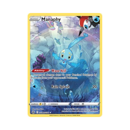포켓몬 TCG 마나피 R 크라운 제니스 (영문판)