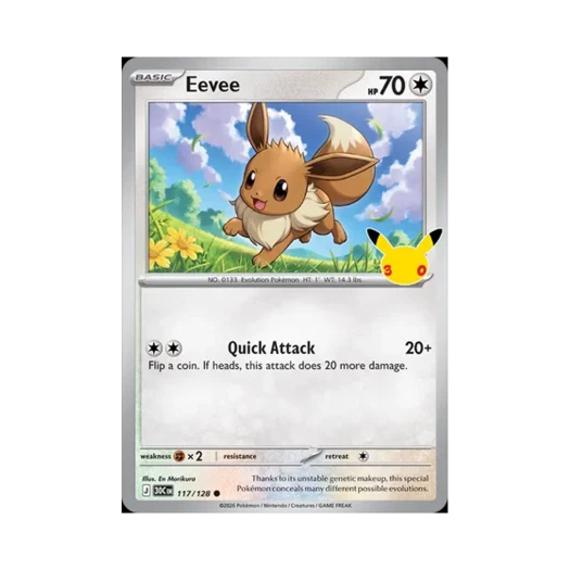 포켓몬 TCG 이브이 C 30주년 기념 (영문판)