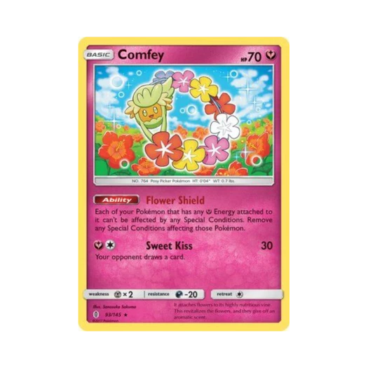 Pokemon TCG Comfey RH Guardians Rising (English Ver.)