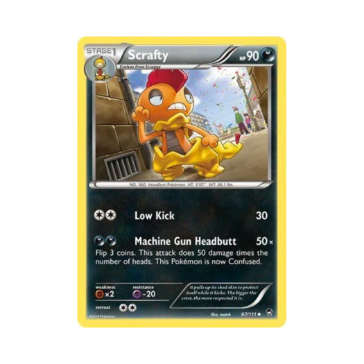 Pokemon TCG Scrafty U Furious Fists (English Ver.)