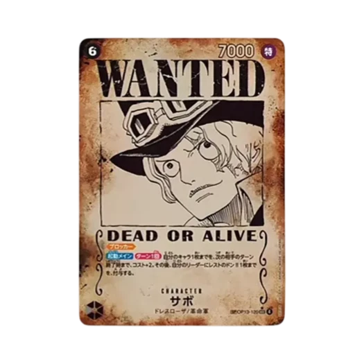 One Piece TCG Sabo Wanted SEC-SPC OP13-120 Booster Pack Carrying on His Will (Japanese Ver.)