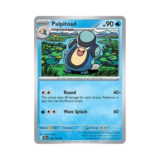 Pokemon TCG Palpitoad C Black Bolt (English Ver.)