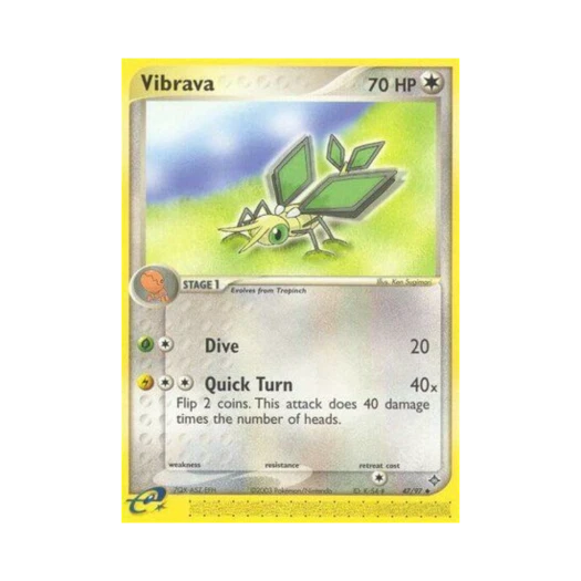 포켓몬 TCG 비브라바 U EX 드래곤 (영문판)