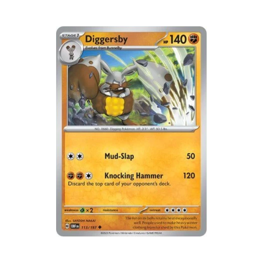 Pokemon TCG Diggersby U Obsidian Flames (English Ver.)