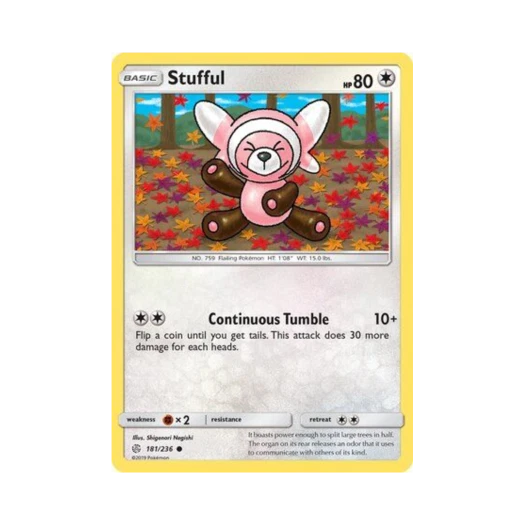 Pokemon TCG Stufful C Cosmic Eclipse (English Ver.)