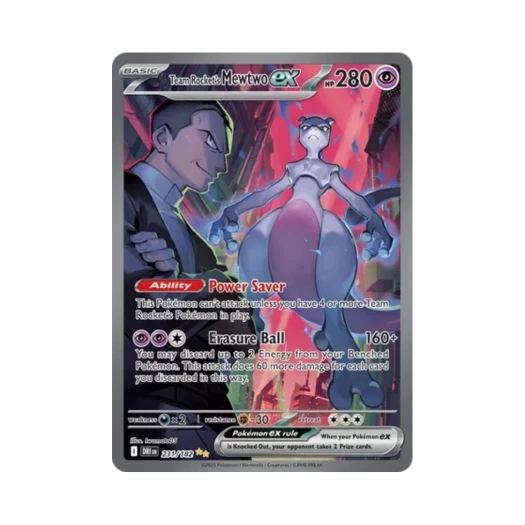 Pokemon TCG Team Rocket's Mewtwo ex SIR Destined Rivals (English Ver.)