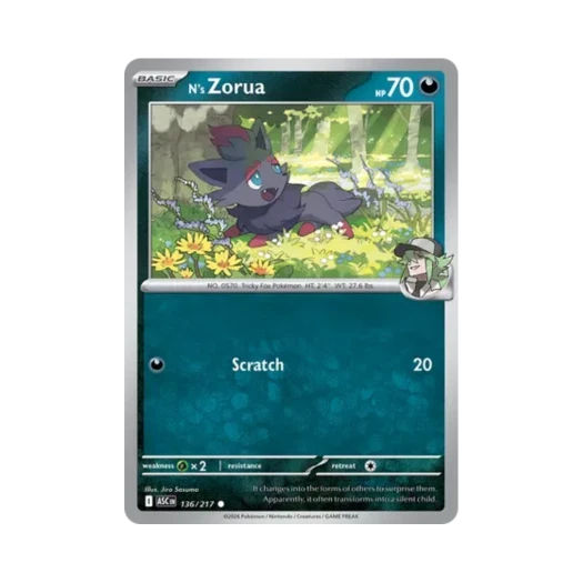 포켓몬 TCG N의 조로아 C 메가 에볼루션 어센드 히어로즈 (영문판)