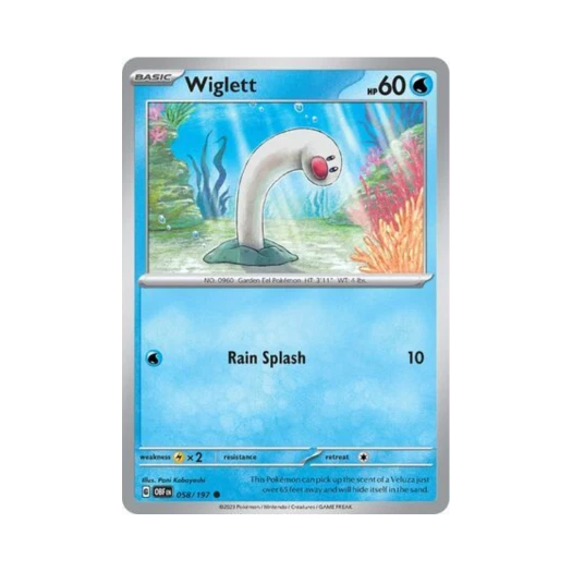 Pokemon TCG Wiglett C Obsidian Flames (English Ver.)