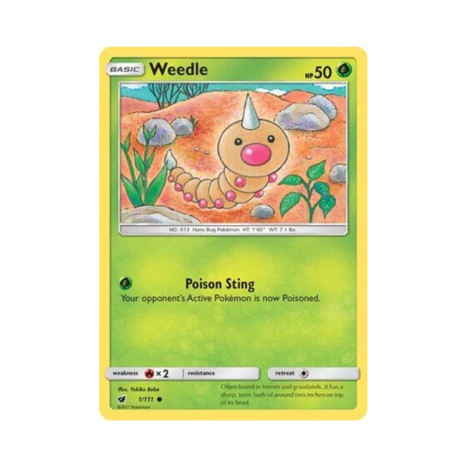 포켓몬 TCG 뿔충이 C 크림슨 인베이전 (영문판)