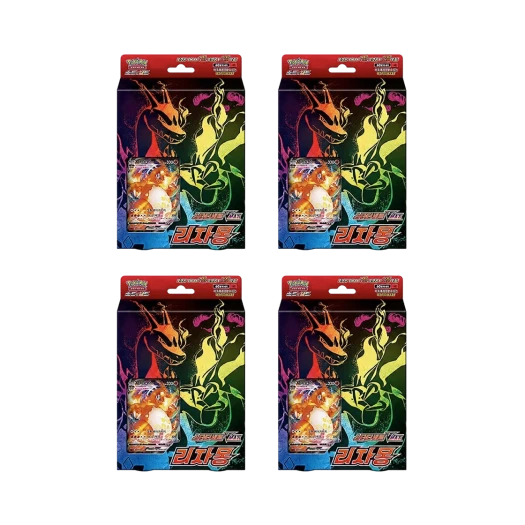 Pokemon TCG Sword & Shield Starter Set Vmax Charizard 4 Boxes/Korean Ver.)