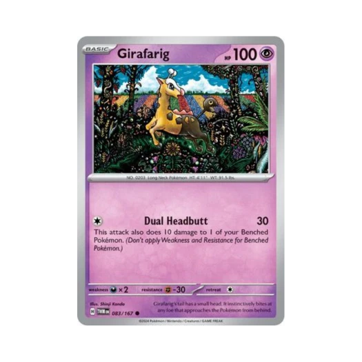 Pokemon TCG Girafarig C Twilight Masquerade (English Ver.)