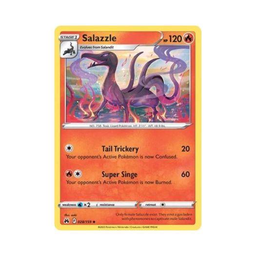 포켓몬 TCG 염뉴트 U 크라운 제니스 (영문판)