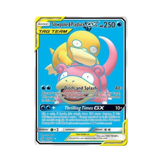 Pokemon TCG Slowpoke & Psyduck GX RU Unified Minds (English Ver.)