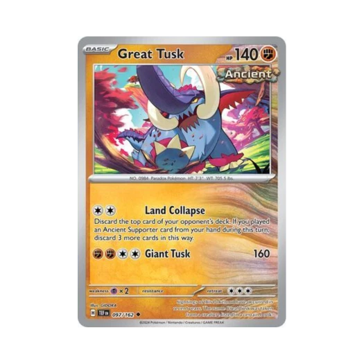 포켓몬 TCG 위대한엄니 U 템포럴 포시스 (영문판) 카드 이미지