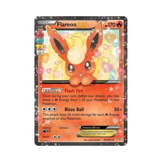 Pokemon TCG Flareon EX RHE Generations (English Ver.)