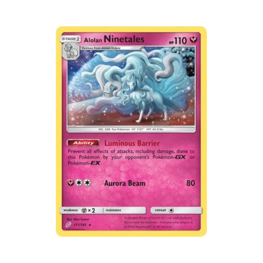 Pokemon TCG Alolan Ninetales RH Team Up (English Ver.)