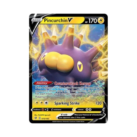 포켓몬 TCG 찌르성게 V HRV 레벌 크래시 (영문판)
