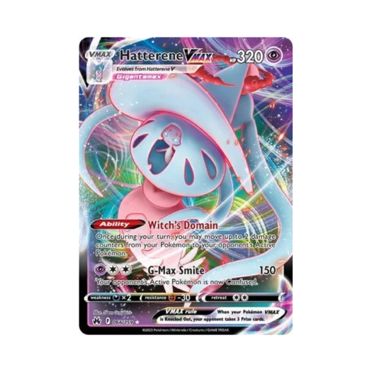 Pokemon TCG Hatterene VMAX R Crown Zenith (English Ver.)