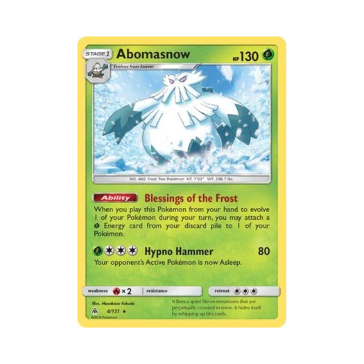포켓몬 TCG 눈설왕 R 포비든 라이트 (영문판)