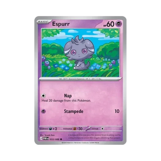 Pokemon TCG Espurr C Perfect Order (English Ver.)