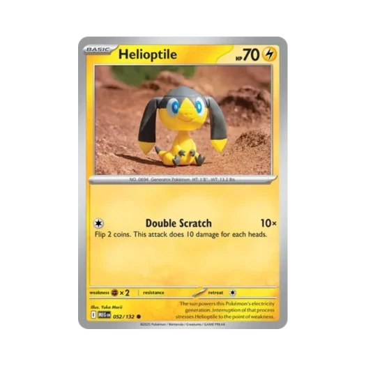 Pokemon TCG Helioptile C Mega Evolution (English Ver.)