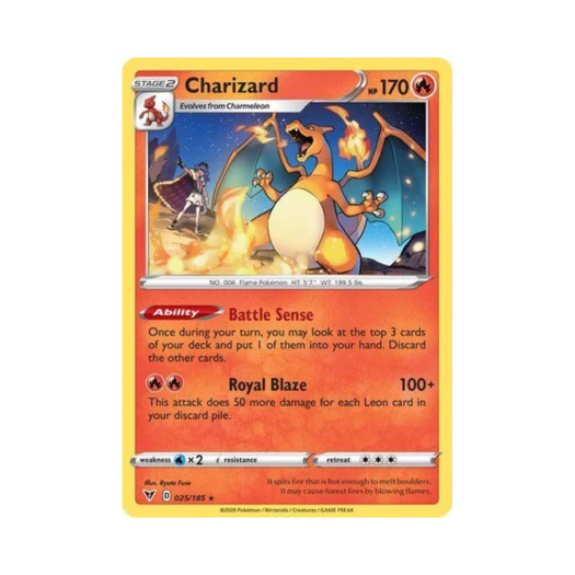 Pokemon TCG Charizard R Vivid Voltage (English Ver.)