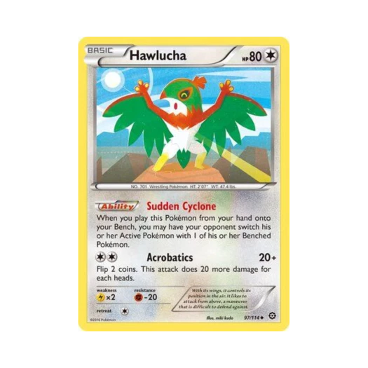 Pokemon TCG Hawlucha U Steam Siege (English Ver.)