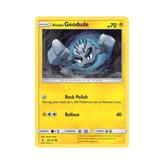 Pokemon TCG Alolan Geodude C Guardians Rising (English Ver.)