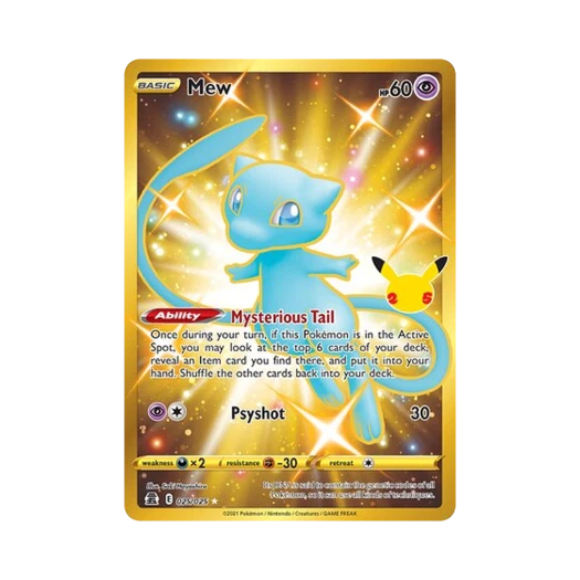 Pokemon TCG Mew RS Celebrations (English Ver.)
