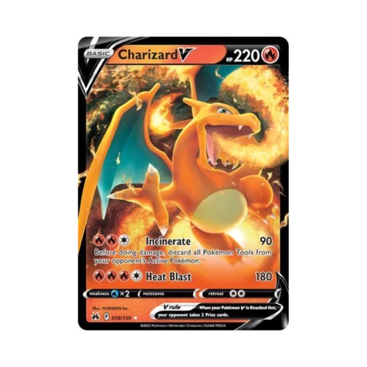Pokemon TCG Charizard V R Crown Zenith (English Ver.)