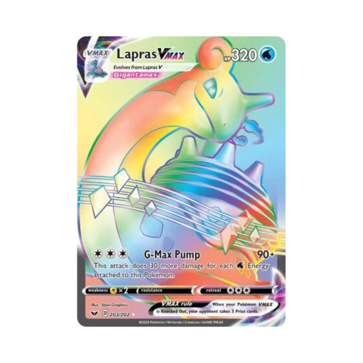 Pokemon TCG Lapras VMAX RR Sword & Shield (English Ver.)