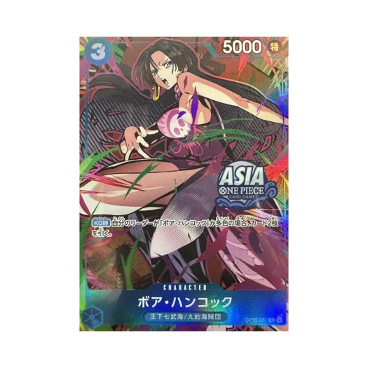 원피스 TCG 보아 행콕 R OP13-051 프로모션 카드 미니 틴 팩 A 세트 포 아시아 Vol.3 (일어판)