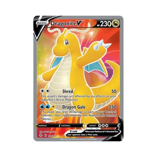 포켓몬 TCG 망나뇽 V RU 이볼빙 스카이즈 (영문판)