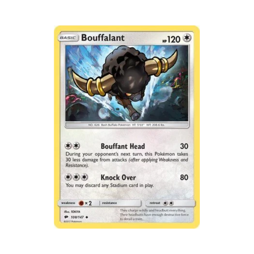 포켓몬 TCG 버프론 U 버닝 쉐도우 (영문판)