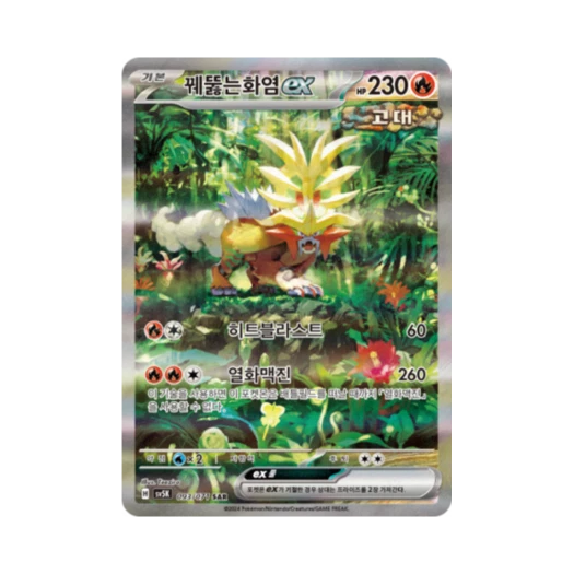포켓몬 TCG 꿰뚫는화염 ex SAR 와일드포스 (한글판)