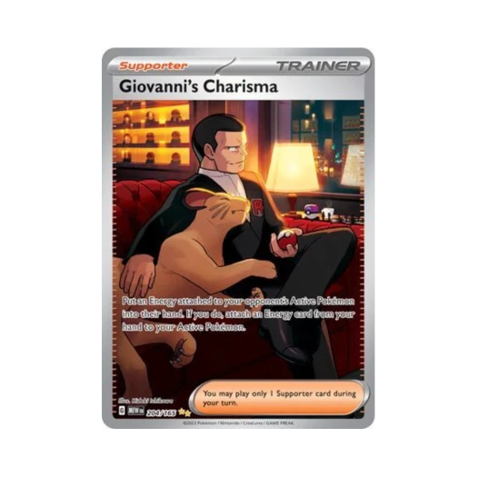 Pokemon TCG Giovanni's Charisma SIR Scarlet & Violet 151 (English Ver.)