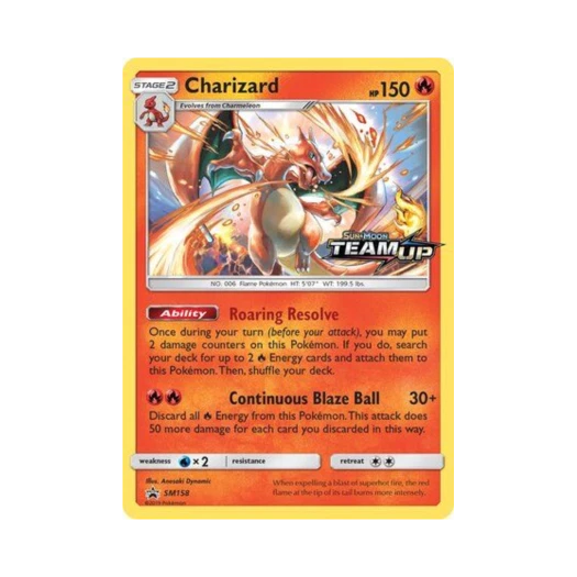 포켓몬 TCG 리자몽 P 썬 & 문 프로모카드 (영문판)