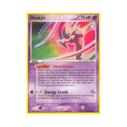 Pokemon TCG Deoxys R EX Deoxys (English Ver.)