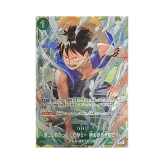 One Piece TCG I Know You're Strong... So I'll Go All Out from the Very Start!!! R OP13-040 Promotion Card Standard Battle June 2026 Winner Prize (Japanese Ver.)