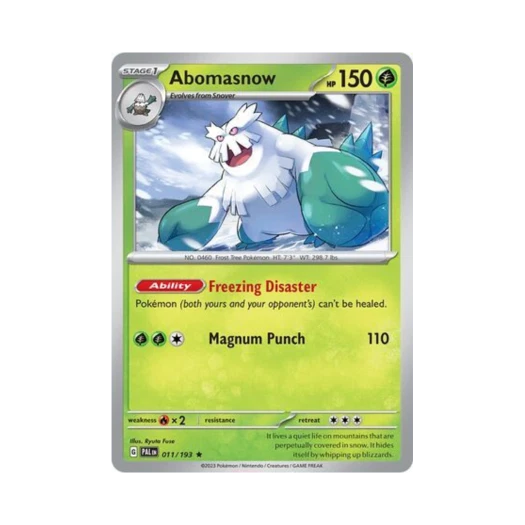 포켓몬 TCG 눈설왕 R 팔데아 이볼브드 (영문판)