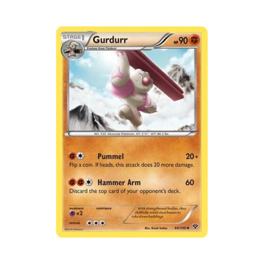 Pokemon TCG Gurdurr U XY (English Ver.)