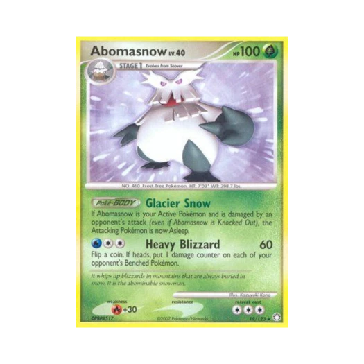 포켓몬 TCG 눈설왕 R 미스터리어스 트레져스 (영문판)