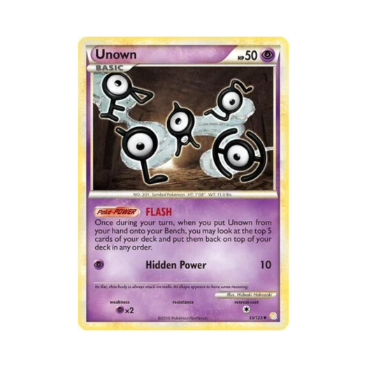 Pokemon TCG Unown U HeartGold & SoulSilver (English Ver.)